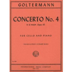 Goltermann Georg Concerto No 4 In G Major Op. 65 Cello Piano - by Julius Klengel Leonard Rose
